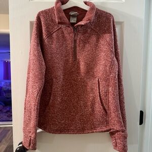 Avalanche Outdoor Company Maroon Heathered Quarter-Zip Pullover